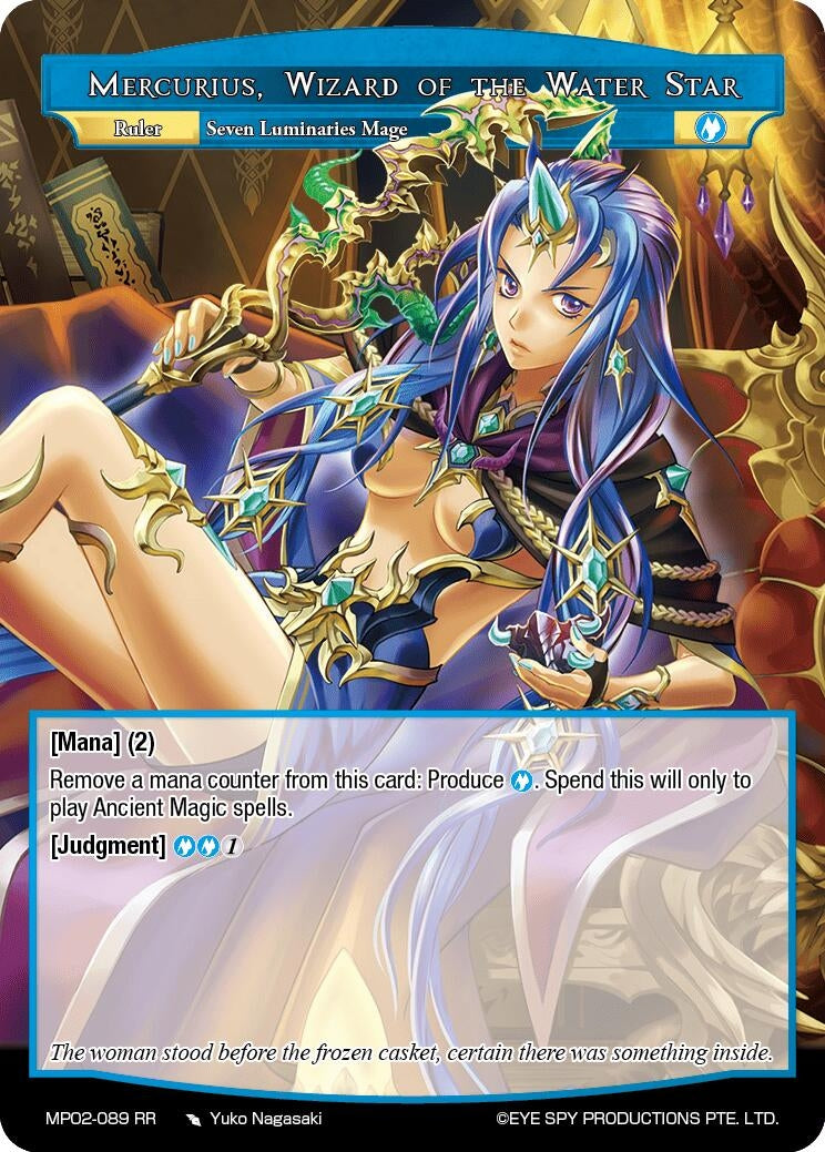 Image for Mercurius, Wizard of the Water Star // Mercurius, Dark Commander of Ice (Masterpiece Collection 02 "Fates Reunited!") (MP02-089 JR) - Force of Will