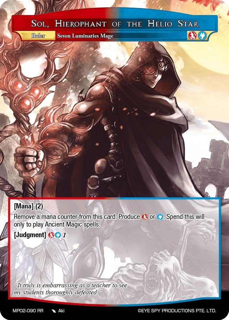 Image for Sol, Hierophant of the Helio Star // Sol, Dark Commander of Steam (Masterpiece Collection 02 "Fates Reunited!") (MP02-090 JR) - Force of Will
