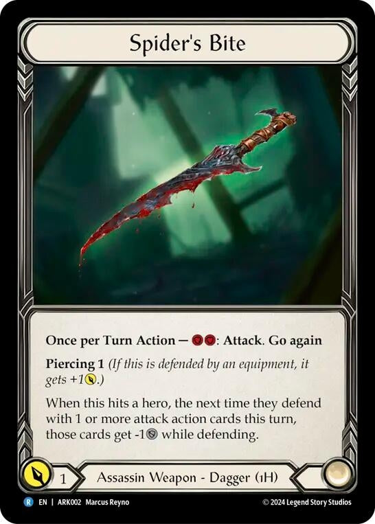 Image for Spider's Bite (Blitz Deck: The Hunted - Arakni) (ARK002) - Flesh and Blood TCG