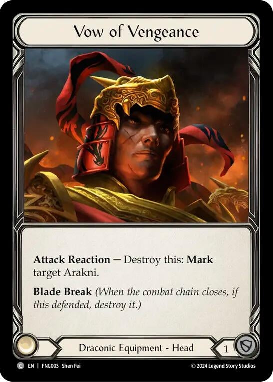 Image for Vow of Vengeance (Blitz Deck: The Hunted - Fang) (FNG003) - Flesh and Blood TCG