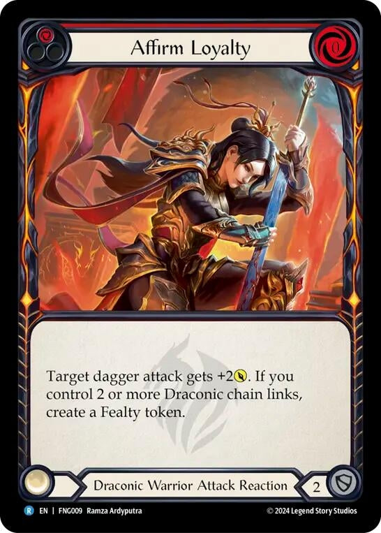 Image for Affirm Loyalty (Red) (Blitz Deck: The Hunted - Fang) (FNG009) - Flesh and Blood TCG