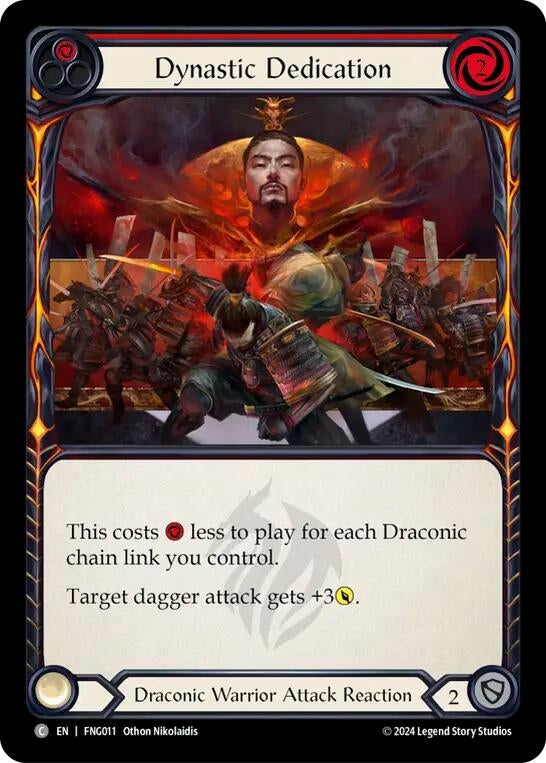 Image for Dynastic Dedication (Red) (Blitz Deck: The Hunted - Fang) (FNG011) - Flesh and Blood TCG