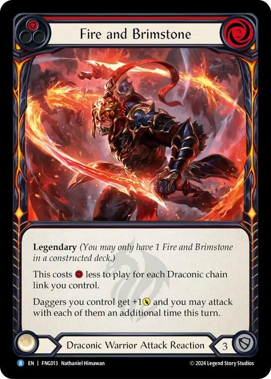 Image for Fire and Brimstone (Blitz Deck: The Hunted - Fang) (FNG013) - Flesh and Blood TCG