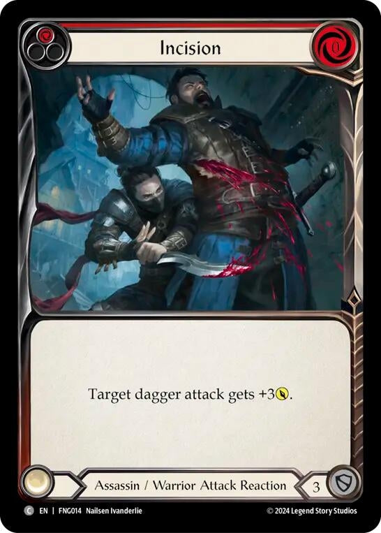 Image for Incision (Red) (Blitz Deck: The Hunted - Fang) (FNG014) - Flesh and Blood TCG