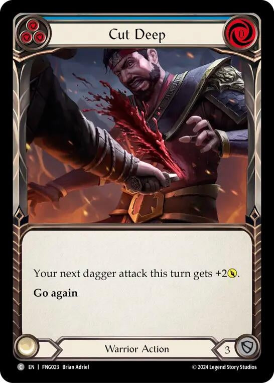 Image for Cut Deep (Blue) (Blitz Deck: The Hunted - Fang) (FNG023) - Flesh and Blood TCG
