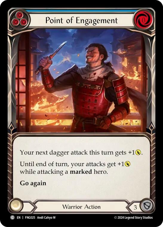 Image for Point of Engagement (Blue) (Blitz Deck: The Hunted - Fang) (FNG025) - Flesh and Blood TCG