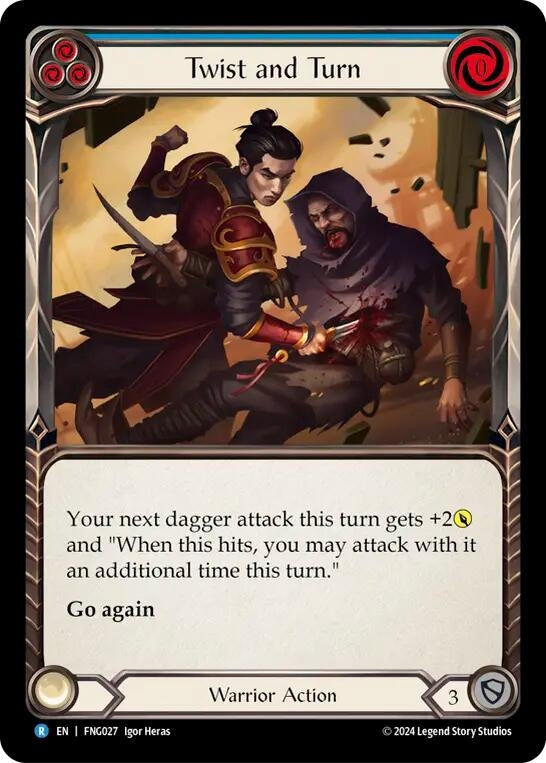 Image for Twist and Turn (Blue) (Blitz Deck: The Hunted - Fang) (FNG027) - Flesh and Blood TCG
