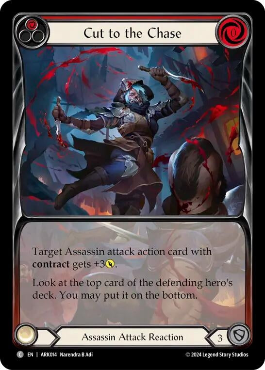 Image for Cut to the Chase (Red) (Extended Art) (Blitz Deck: The Hunted - Arakni) (ARK014) - Flesh and Blood TCG