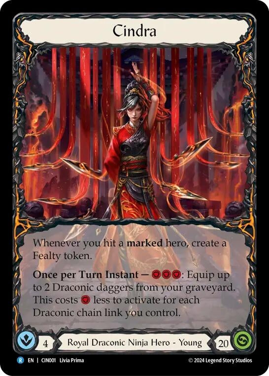 Image for Cindra (Blitz Deck: The Hunted - Cindra) (CIN001) - Flesh and Blood TCG