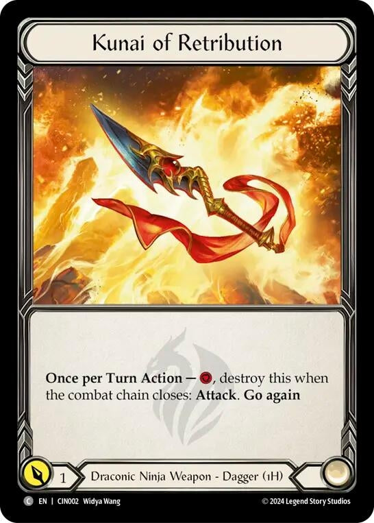 Image for Kunai of Retribution (Blitz Deck: The Hunted - Cindra) (CIN002) - Flesh and Blood TCG