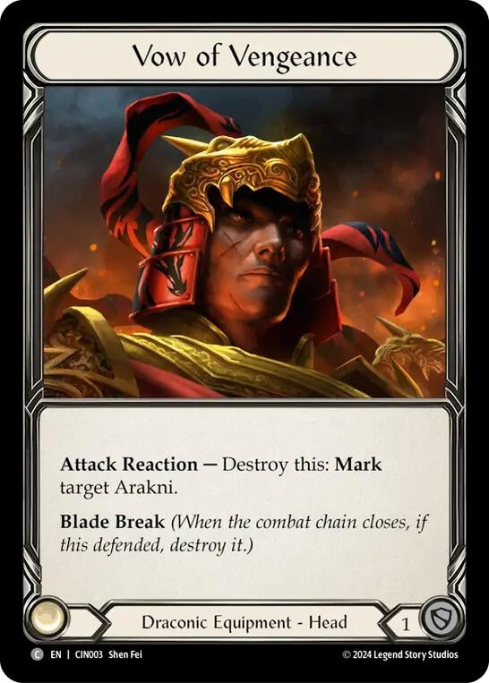 Image for Vow of Vengeance (Blitz Deck: The Hunted - Cindra) (CIN003) - Flesh and Blood TCG