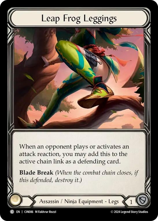 Image for Leap Frog Leggings (Blitz Deck: The Hunted - Cindra) (CIN006) - Flesh and Blood TCG