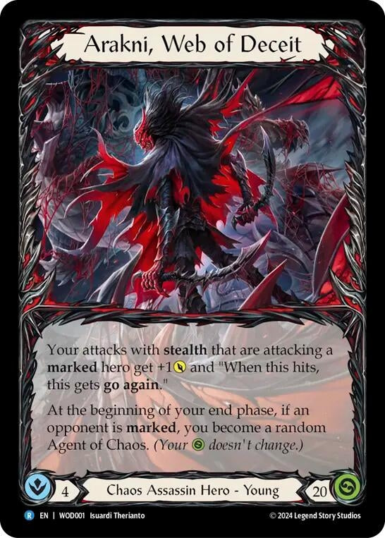 Image for Arakni, Web of Deceit (Blitz Deck: The Hunted - Arakni, Web of Deceit) (WOD001) - Flesh and Blood TCG
