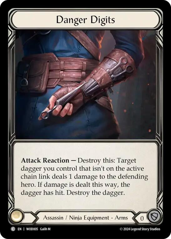 Image for Danger Digits (Blitz Deck: The Hunted - Arakni, Web of Deceit) (WOD005) - Flesh and Blood TCG