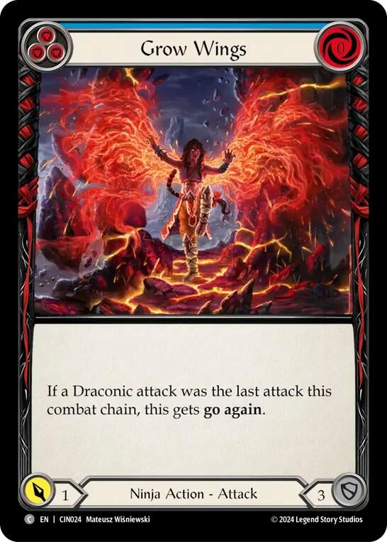 Image for Grow Wings (Blue) (Blitz Deck: The Hunted - Cindra) (CIN024) - Flesh and Blood TCG
