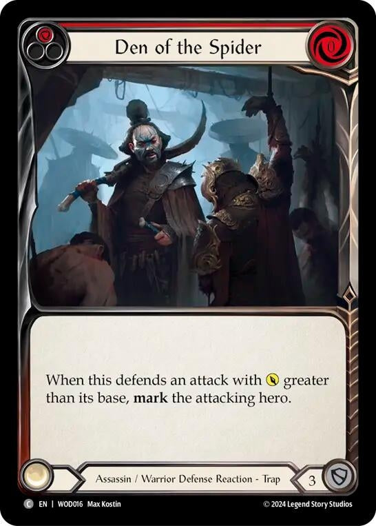 Image for Den of the Spider (Red) (Blitz Deck: The Hunted - Arakni, Web of Deceit) (WOD016) - Flesh and Blood TCG