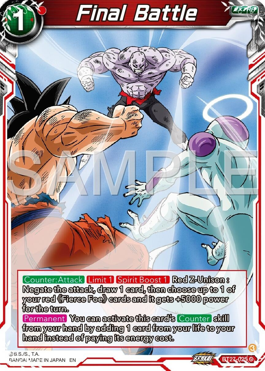 Image for Final Battle (History of Z) (BT27-025) - Dragon Ball Super: Masters