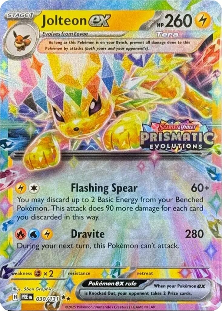 Image for Jolteon ex - 030/131 (Prismatic Evolutions Stamp) (Miscellaneous Cards & Products) (030/131) - Pokemon