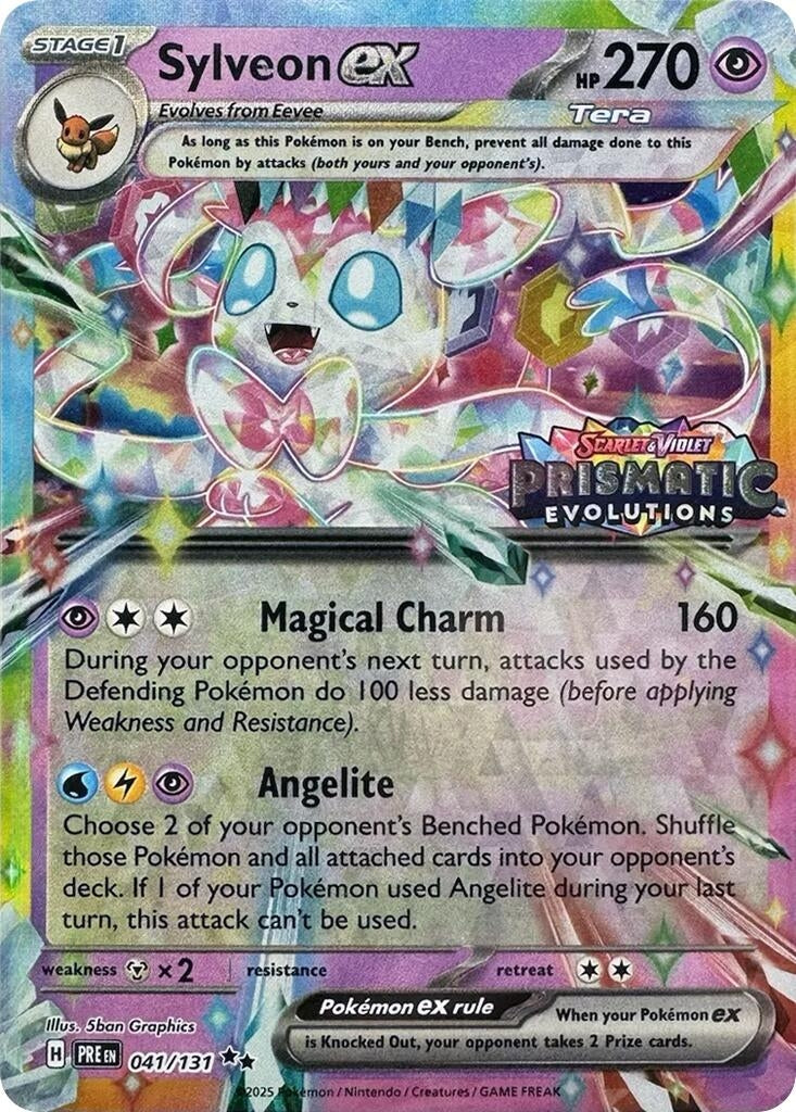 Image for Sylveon ex - 041/131 (Prismatic Evolutions Stamp) (Miscellaneous Cards & Products) (041/131) - Pokemon