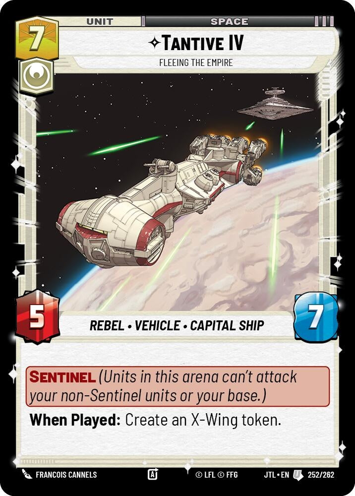 Image for Tantive IV - Fleeing the Empire (Jump to Lightspeed) (252/262) - Star Wars: Unlimited