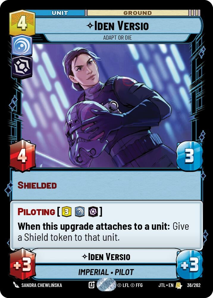 Image for Iden Versio - Adapt or Die (Jump to Lightspeed) (036/262) - Star Wars: Unlimited