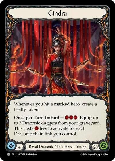 Image for Cindra // Graphene Chelicera (The Hunted) (HNT055 // HNT053) - Flesh and Blood TCG