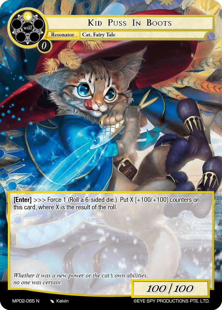 Image for Kid Puss In Boots (Masterpiece Collection 02 "Fates Reunited!") (MP02-065 N) - Force of Will