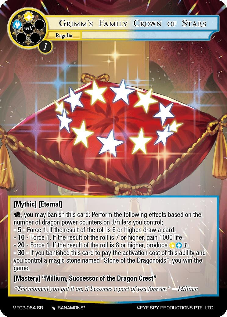 Image for Grimm's Family Crown of Stars (Masterpiece Collection 02 "Fates Reunited!") (MP02-064 SR) - Force of Will