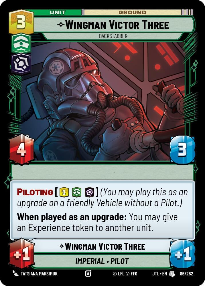 Image for Wingman Victor Three - Backstabber (Jump to Lightspeed) (086/262) - Star Wars: Unlimited