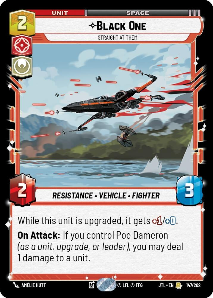 Image for Black One - Straight At Them (Jump to Lightspeed) (147/262) - Star Wars: Unlimited
