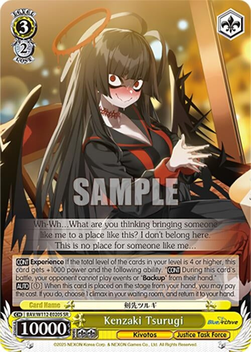 Image for Kenzaki Tsurugi (SR) (Blue Archive) (BAV/W112-E020S SR) - Weiss Schwarz