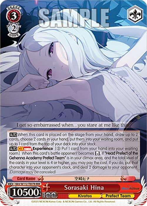 Image for Sorasaki Hina (RRR) (Blue Archive) (BAV/W112-TE07RRR RRR) - Weiss Schwarz