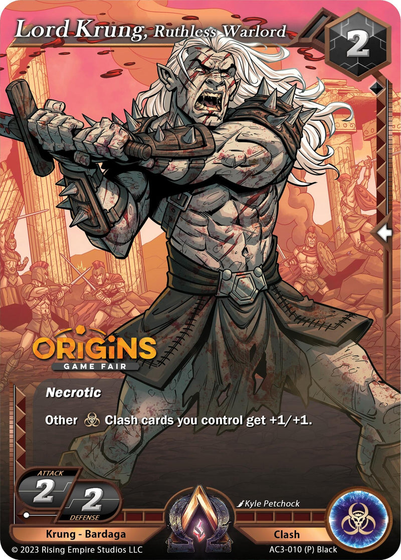 Image for Lord Krung, Ruthless Warlord (Origins Game Fair Promo) (Unrivaled) (AC3-010) - Alpha Clash