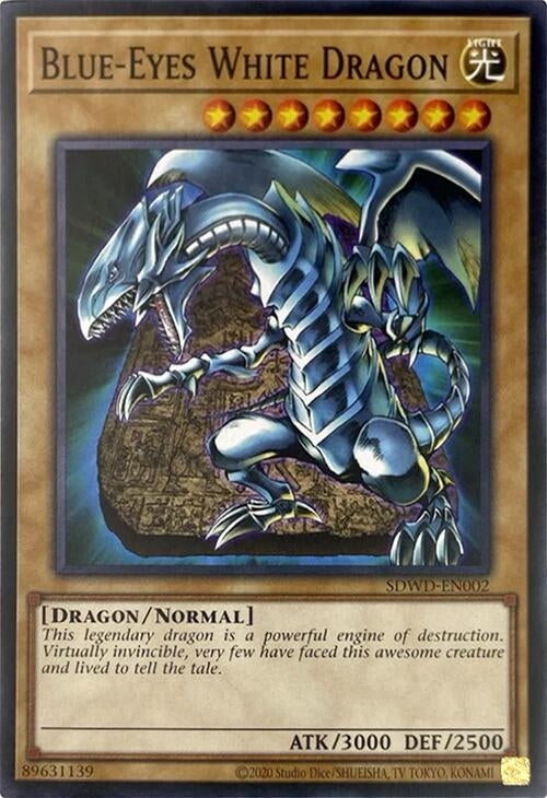 Image for Blue-Eyes White Dragon (SDWD-EN002) (Unlimited Misprint) (Structure Deck: Blue-Eyes White Destiny) (SDWD-EN002) - YuGiOh