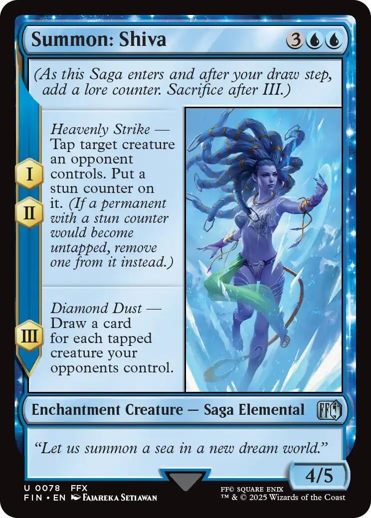 Image for Summon: Shiva (Universes Beyond: FINAL FANTASY) (78) - Magic: The Gathering