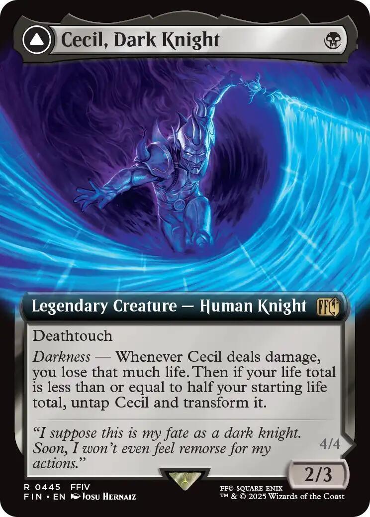 Image for Cecil, Dark Knight // Cecil, Redeemed Paladin (Extended Art) (Universes Beyond: FINAL FANTASY) (445) - Magic: The Gathering
