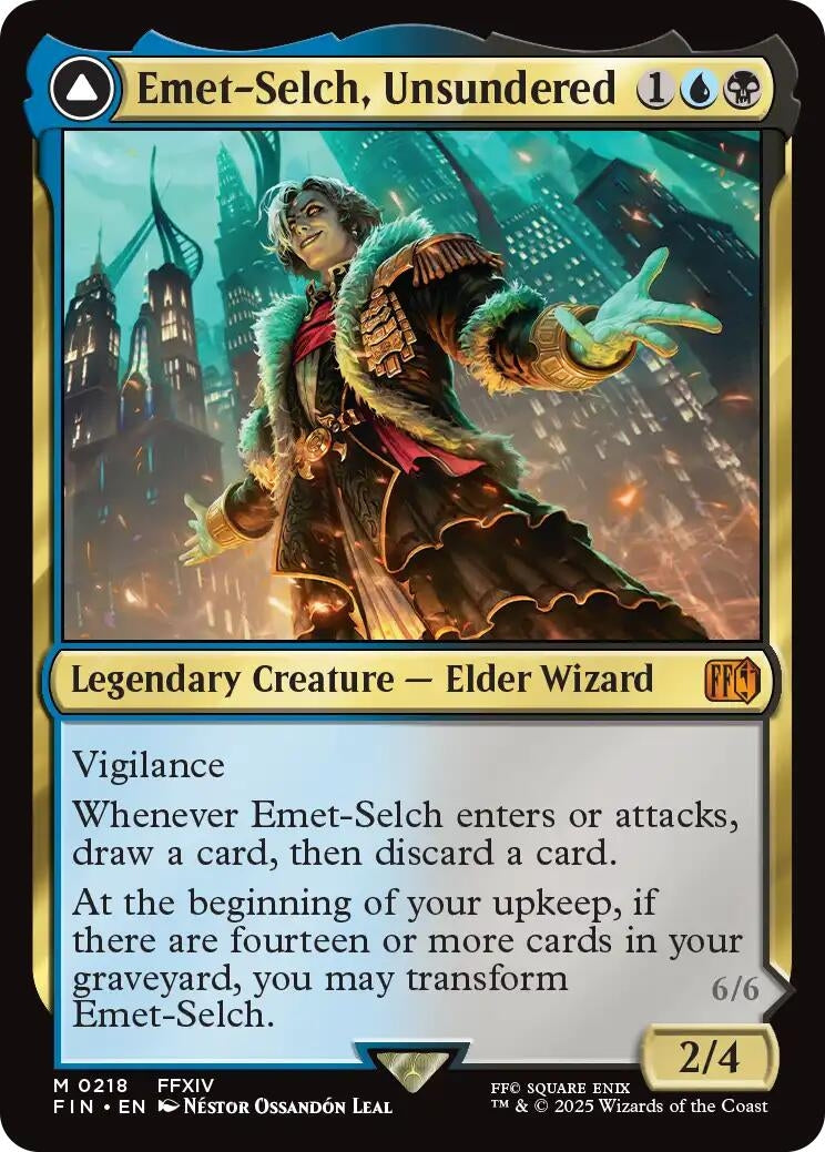 Image for Emet-Selch, Unsundered // Hades, Sorcerer of Eld (Universes Beyond: FINAL FANTASY) (218) - Magic: The Gathering