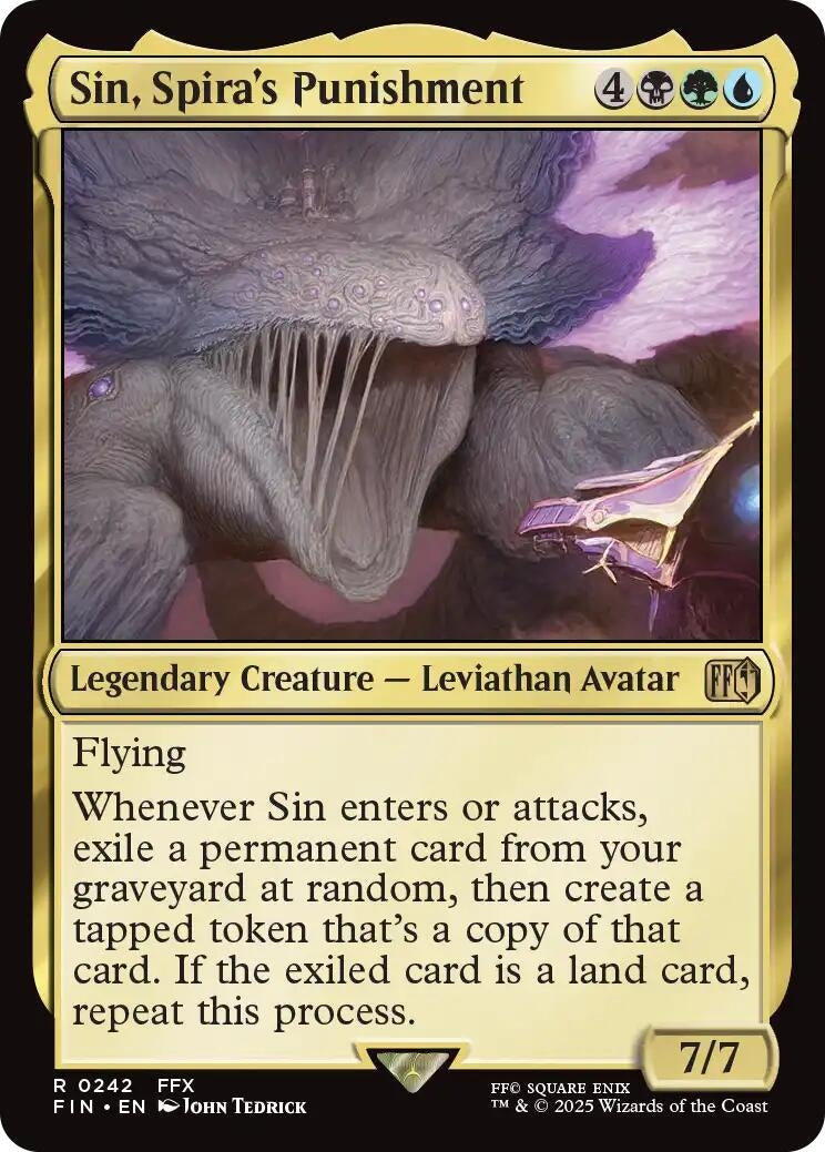 Image for Sin, Spira's Punishment (Universes Beyond: FINAL FANTASY) (242) - Magic: The Gathering