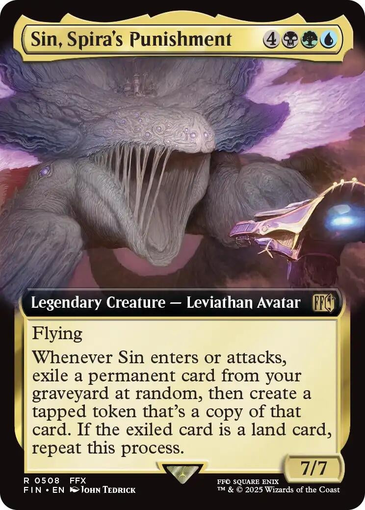 Image for Sin, Spira's Punishment (Extended Art) (Universes Beyond: FINAL FANTASY) (508) - Magic: The Gathering
