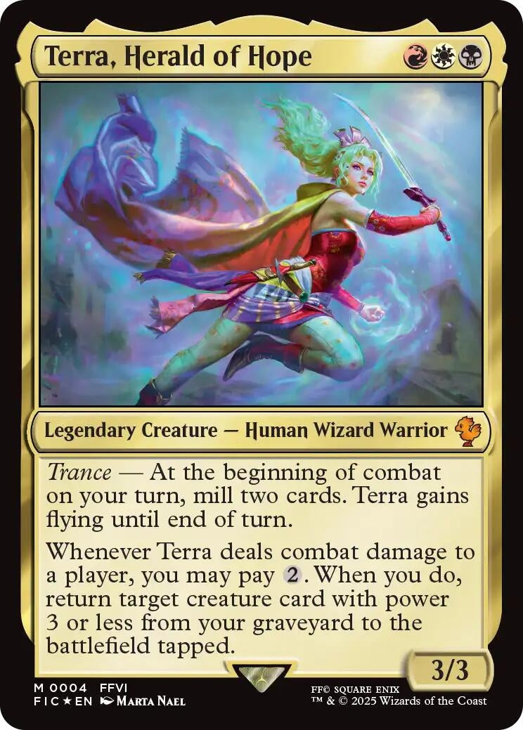 Image for Terra, Herald of Hope (Commander: FINAL FANTASY) (4) - Magic: The Gathering