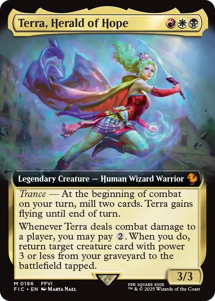 Image for Terra, Herald of Hope (Extended Art) (Commander: FINAL FANTASY) (186) - Magic: The Gathering