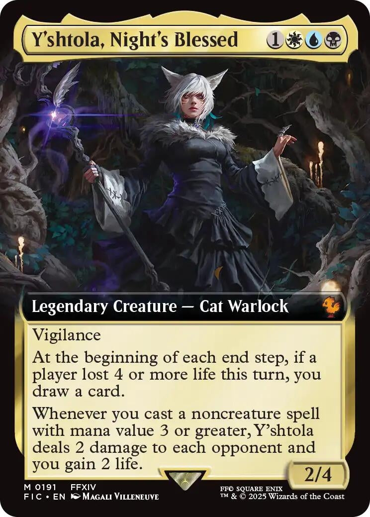Image for Y'shtola, Night's Blessed (Extended Art) (Commander: FINAL FANTASY) (191) - Magic: The Gathering