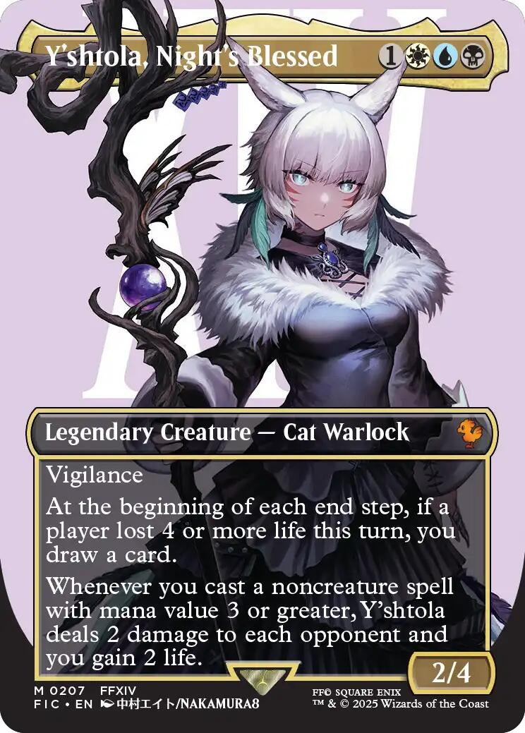 Image for Y'shtola, Night's Blessed (Borderless) (Commander: FINAL FANTASY) (207) - Magic: The Gathering