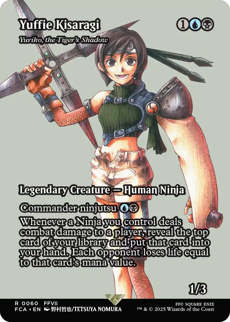 Image for Yuffie Kisaragi - Yuriko, the Tiger's Shadow (Showcase) (Universes Beyond: FINAL FANTASY: Through the Ages) (60) - Magic: The Gathering
