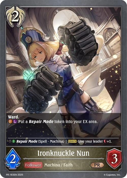 Image for Ironknuckle Nun (Shadowverse: Evolve Promo Cards) (PR-183EN) - Shadowverse: Evolve