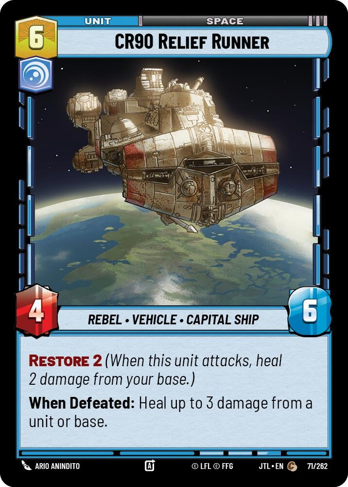 Image for CR90 Relief Runner (Jump to Lightspeed) (071/262) - Star Wars: Unlimited