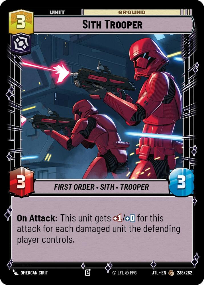 Image for Sith Trooper (Jump to Lightspeed) (238/262) - Star Wars: Unlimited