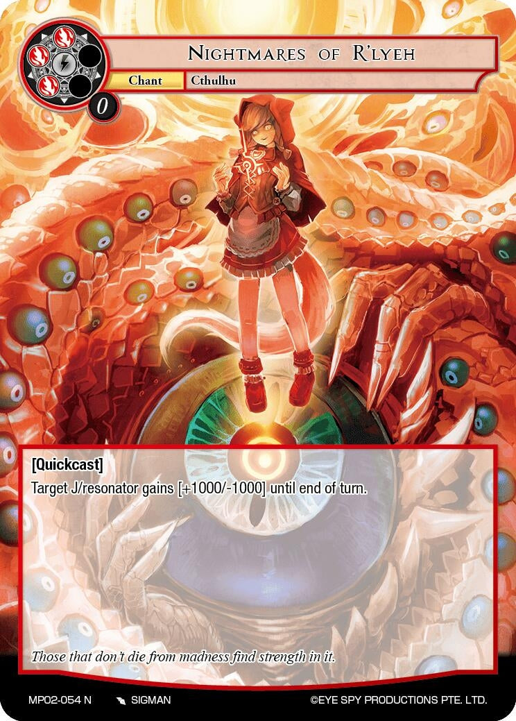 Image for Nightmares of R'lyeh (Masterpiece Collection 02 "Fates Reunited!") (MP02-054 N) - Force of Will
