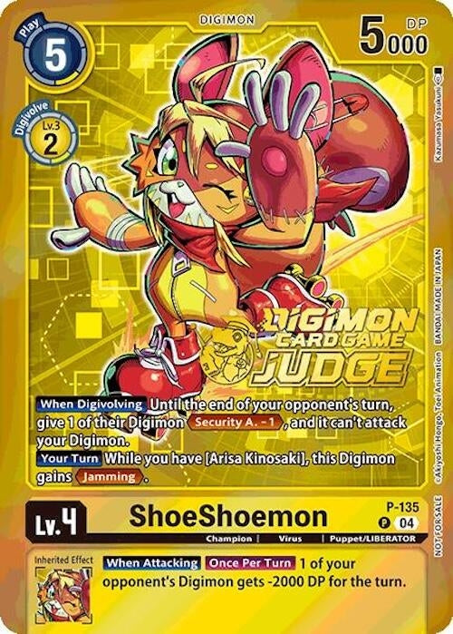 Image for ShoeShoemon (Judge Pack 2025 Wave 1) (D-PR) (P-135 P) - Digimon Card Game