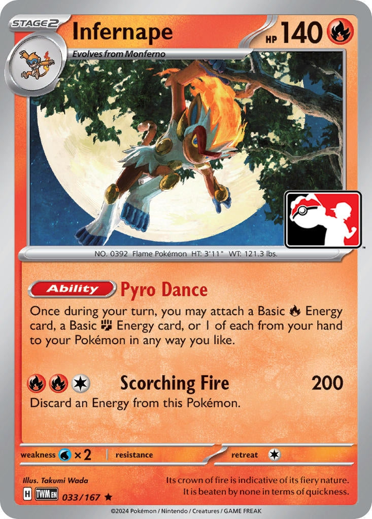 Image for Infernape (Prize Pack Series Cards) (033/167) - Pokemon